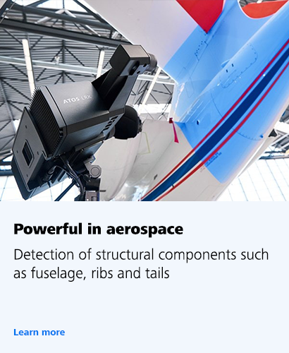 Powerful in Aerospace, Detection of structural components such as fuselage, ribs and tails.  Learn more