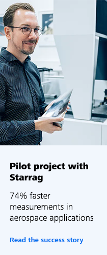 Pilot project with Starrag  74% faster measurements in aerospace applications Read the success story