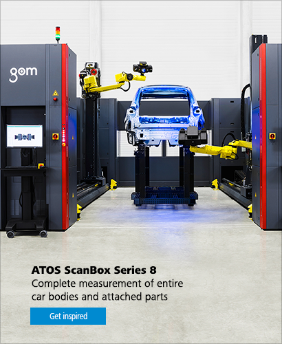 ATOS ScanBox Series 8 Complete measurement of entire car bodies and attached parts Get inspired