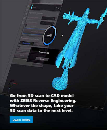 Go from 3D scan to CAD model with ZEISS Reverse Engineering. Whatever the shape, take your 3D scan data to the next level. Learn more