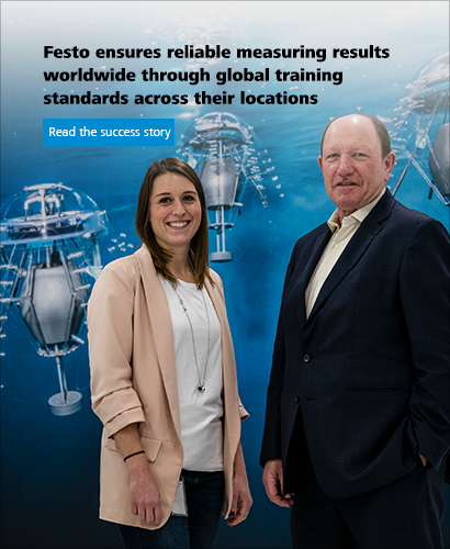 Festo ensures reliable measuring results worldwide through global training standards across their locations. Read the success story