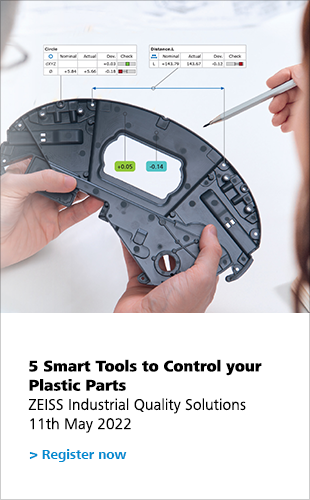 5 Smart Tools to Control your Plastic Parts ZEISS Industrial Quality Solutions 11th May 2022 Register now