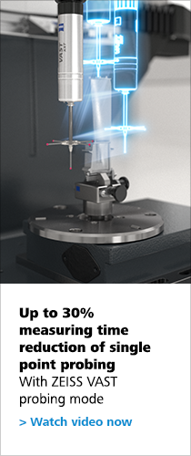 Up to 30 % measuring time redutcion of single point probing With ZEISS VAST probing mode More information